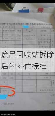 废品回收站拆除后的补偿标准