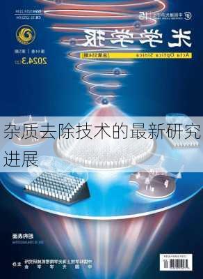 杂质去除技术的最新研究进展