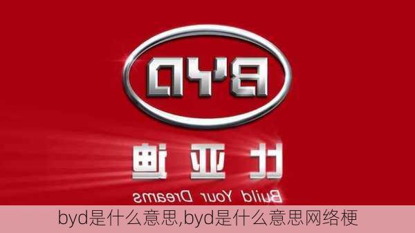 byd是什么意思,byd是什么意思网络梗