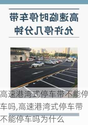 高速港湾式停车带不能停车吗,高速港湾式停车带不能停车吗为什么